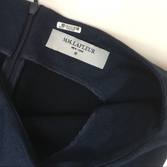 MM Lafleur Dema sheath dress French terry navy - Picture 8 of 9